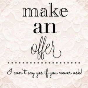 Please feel free to make an offer 🦄🎉💕👑